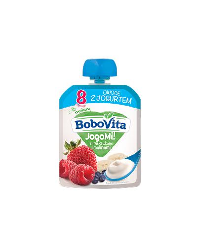 BOBOVITA JOGOMI! Deserek mleczno-owocowy z truskawkami i malinami - 80 g